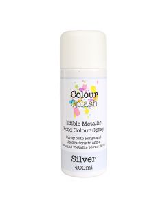 Colour Splash Edible Food Colour Spray Metallic Silver 400ml