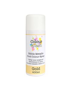 Colour Splash Edible Food Colour Spray Metallic Gold 400ml