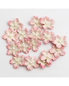 Glitter Paper Flowers Small – Pink (16 Pack)