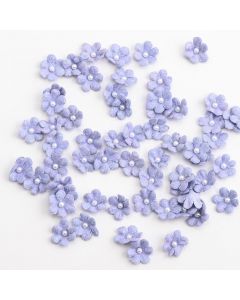 Glitter Paper Flowers Mini – Lilac (60 Pack)