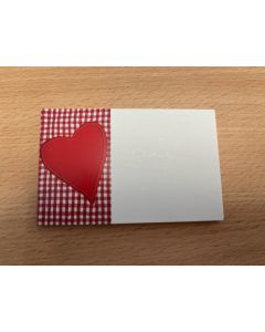 Red Love Heart Cardette