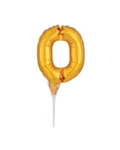 Foil Gold Cake Balloon - 0 -150mm (6'') TWO LEFT! 
