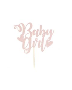 Cake Topper -Baby Girl - Baby Pink