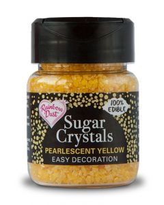 RAINBOW DUST SUGAR CRYSTALS - PEARLESCENT YELLOW (Dated March 2022)