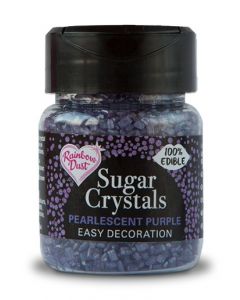 RAINBOW DUST SUGAR CRYSTALS - PEARLESCENT PURPLE (Dated March 2021)