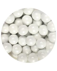 Purple Cupcakes 10mm Pearls - White - 80g (Slightly Cracked Tub)