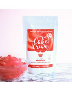 Cake Cream - Vivid Red - Vanilla 400g (Best Before 21/2/22)