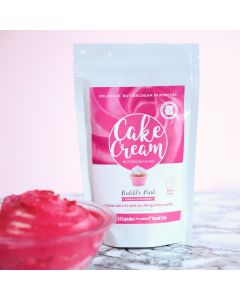 Cake Cream - Bubble Pink - Vanilla 400g (Best Before 19/2/22)