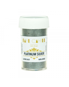 Faye Cahill Edible Lustre Dust 20ml - Platinum Silver