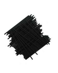6" Black Plastic Cake Pop Sticks (pack of 25)
