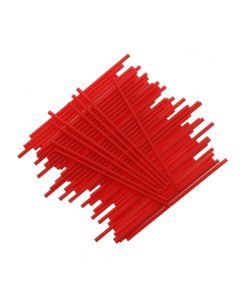 6" Red Plastic Cake Pop Sticks (pack of 25)