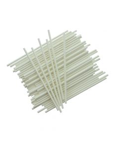 6" White Plastic Cake Pop Sticks (pack of 25)