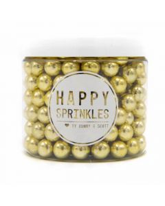 Happy Sprinkles `Metallic Gold Medium Edible Choco Sprinkles` 90g