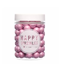 Happy Sprinkles `Pink Matt Medium Edible Choco Sprinkles` 90g