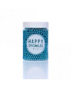 Happy Sprinkles Blue Edible Metallic Pearls 90g