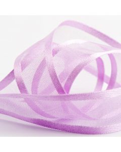 Lilac Mist Satin Edge Organza Ribbon 25M