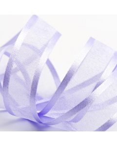 Lilac Satin Edge Organza Ribbon 25M