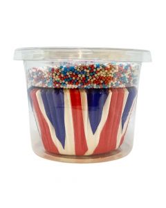 Sprinkletti Cupcake Pod - Union Jack Cases With 100s & 1000s Jubilee Sprinkle Mix