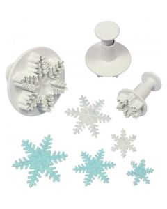 PME Snowflake Plunger Cutter Set Of 3