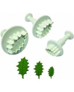 PME Veined Holly Leaf Plunger Cutter - Large