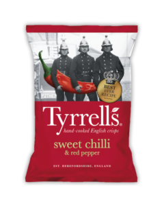 60306 Tyrrells Sweet Chilli & Red Pepper Crisps (24x40g)