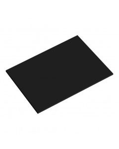 12" x 9" Black Oblong MATT Masonite Board (5mm Thick) 