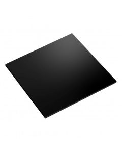 6" Black Square GLOSS Masonite Board (5mm Thick) 