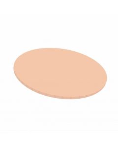 8" Pastel Orange Round Matt Masonite Cake Board 5mm Thick (Slightly discoloured to one side)