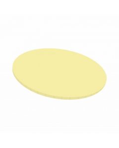 8" Pastel Yellow Round Matt Masonite Cake Board 5mm Thick