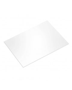 18" x 14" White Oblong GLOSS Masonite Board (5mm Thick) 