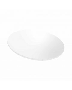 10" White Round Gloss Masonite Cake Board 5mm Thick