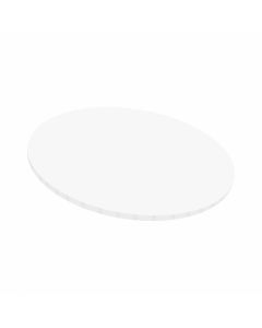 6" White Round MATT Masonite Board (5mm Thick) 