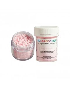 Sugarflair Sugar Crystals - Baby Pink 40g